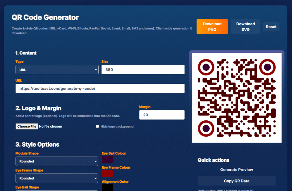Free QR Code Generator Online -https://tooltoast.com/generate-qr-code/