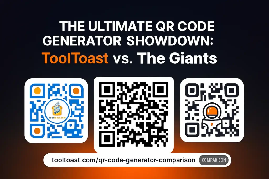 The Ultimate QR Code Generator Showdown: ToolToast vs. The Giants